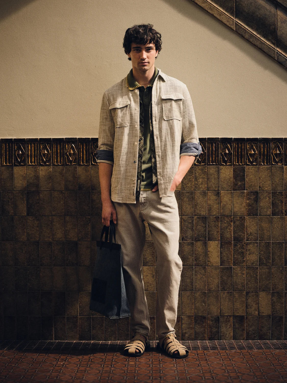 SCOTCH&SODA Jeans dean folgada e afunilada