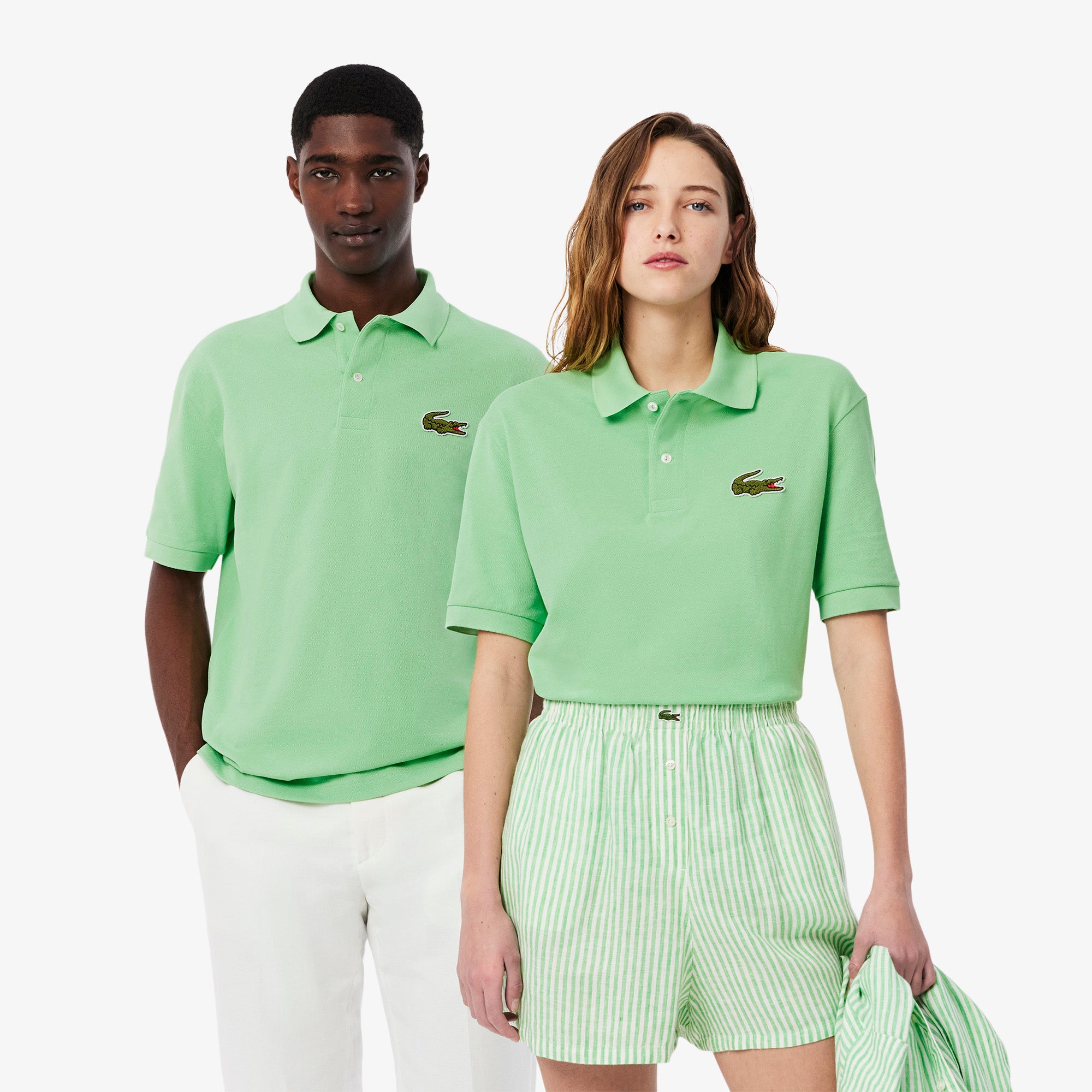 LACOSTE Polo em piqué com emblema loose fit - CARISMAstore