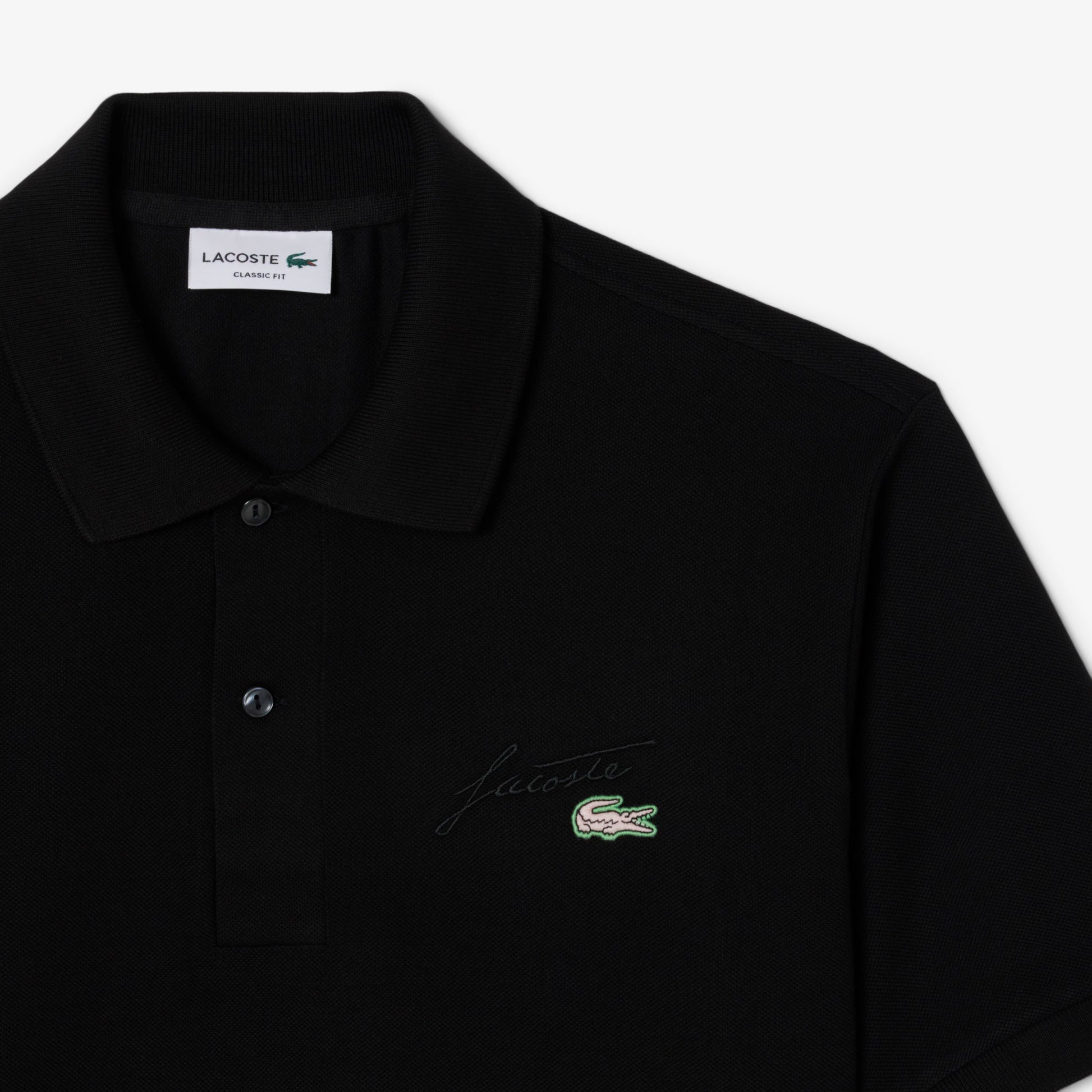 LACOSTE Polo mini-piqué com pormenor bordado - CARISMAstore