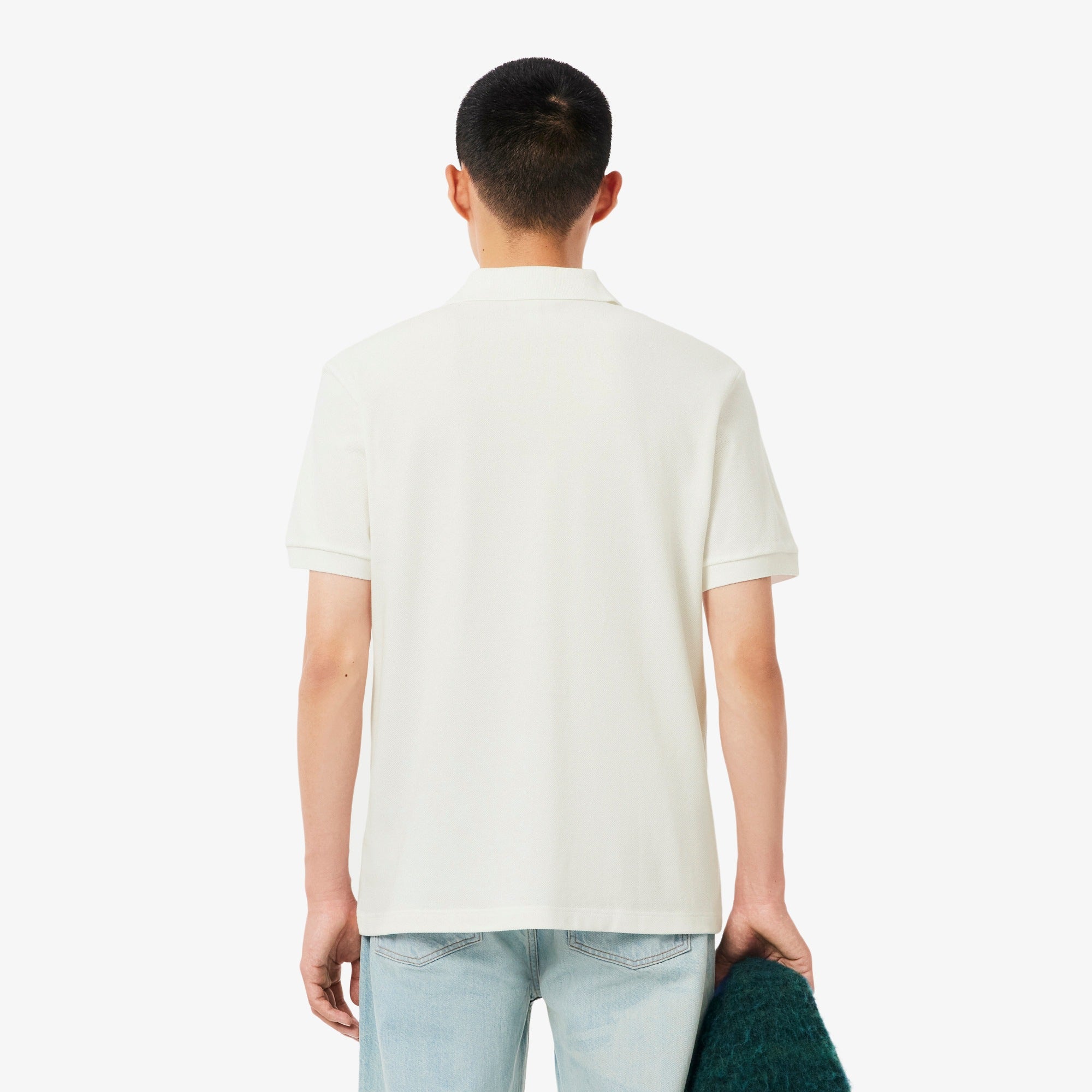 LACOSTE Pólo piqué com crocodilo de paisagem - CARISMAstore