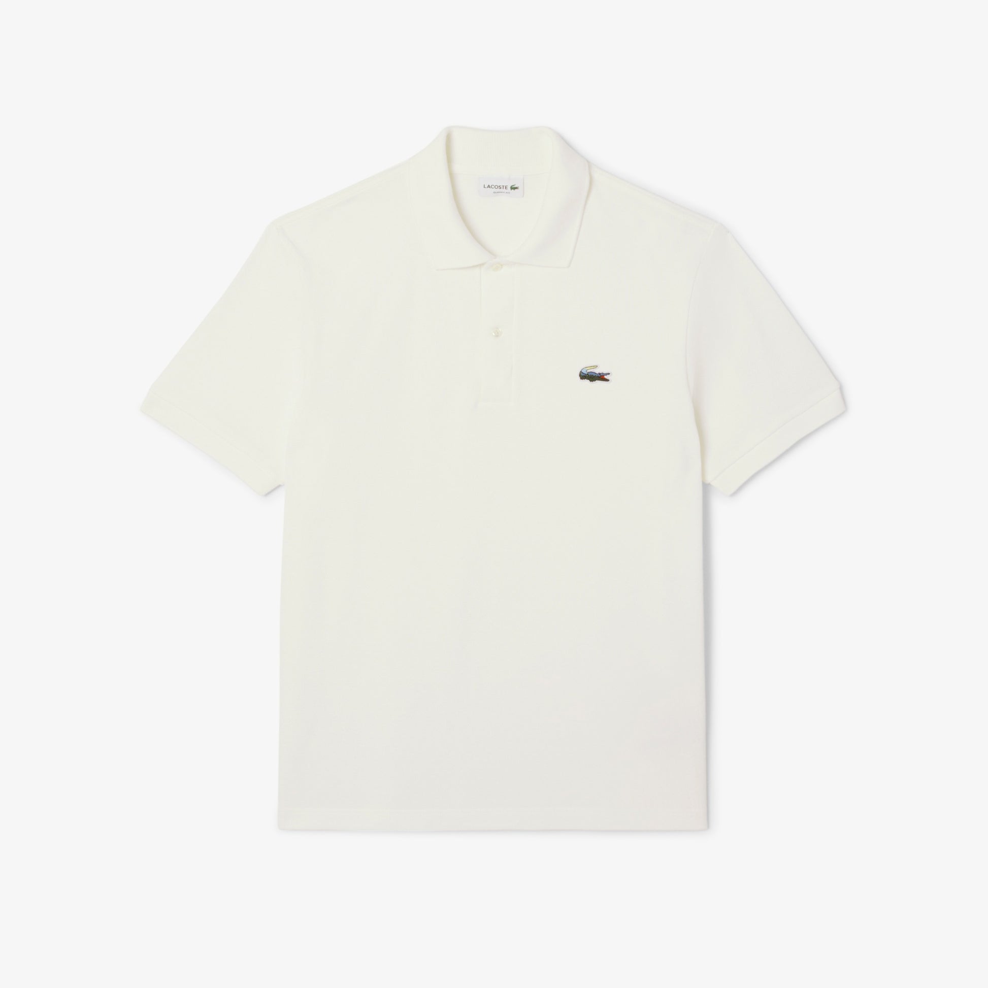 LACOSTE Pólo piqué com crocodilo de paisagem - CARISMAstore