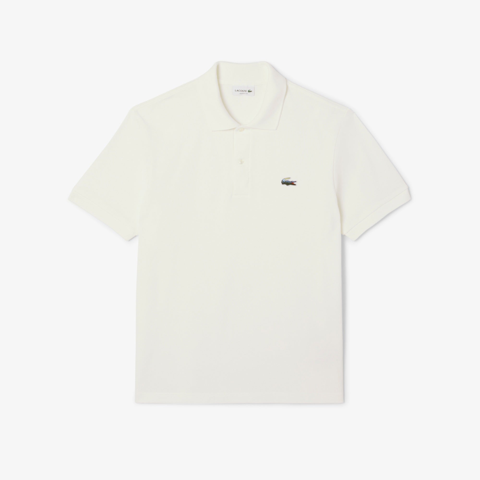 LACOSTE Pólo piqué com crocodilo de paisagem - CARISMAstore
