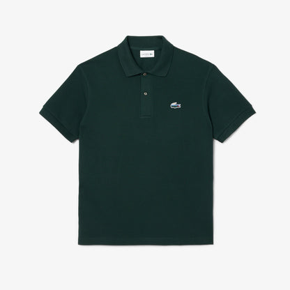 LACOSTE Pólo piqué com crocodilo de paisagem