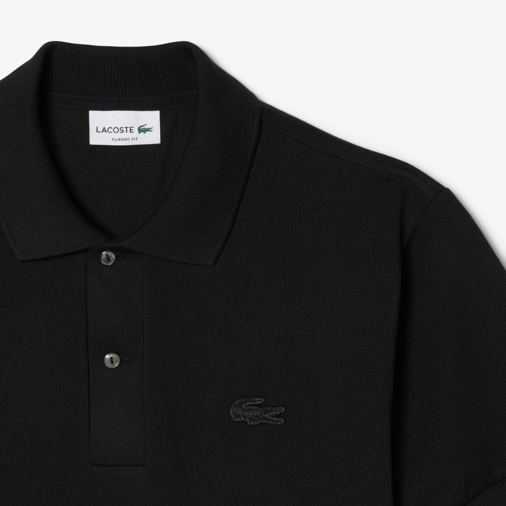 LACOSTE Polo classic fit com crocodilo metalizado