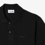 LACOSTE Polo classic fit com crocodilo metalizado