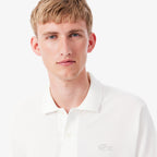 LACOSTE Polo classic fit com crocodilo metalizado