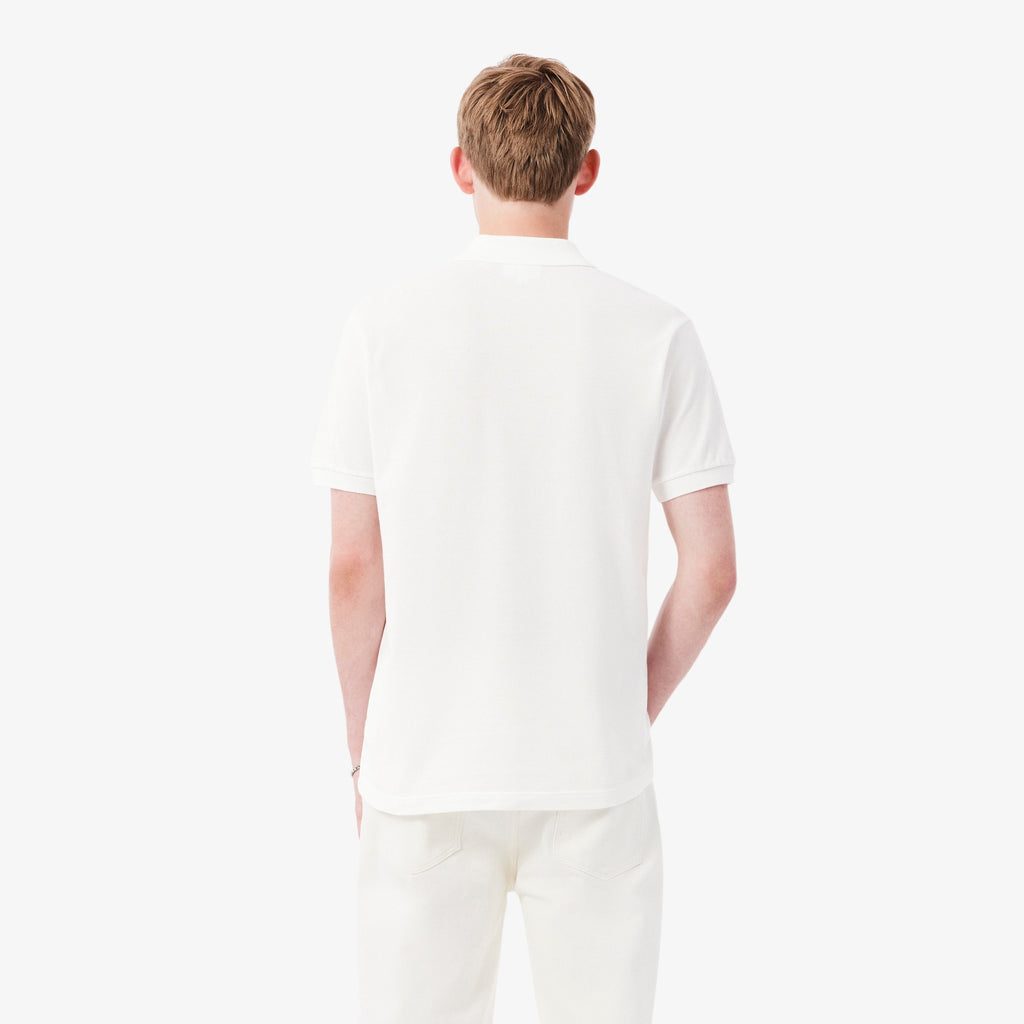 LACOSTE Polo classic fit com crocodilo metalizado