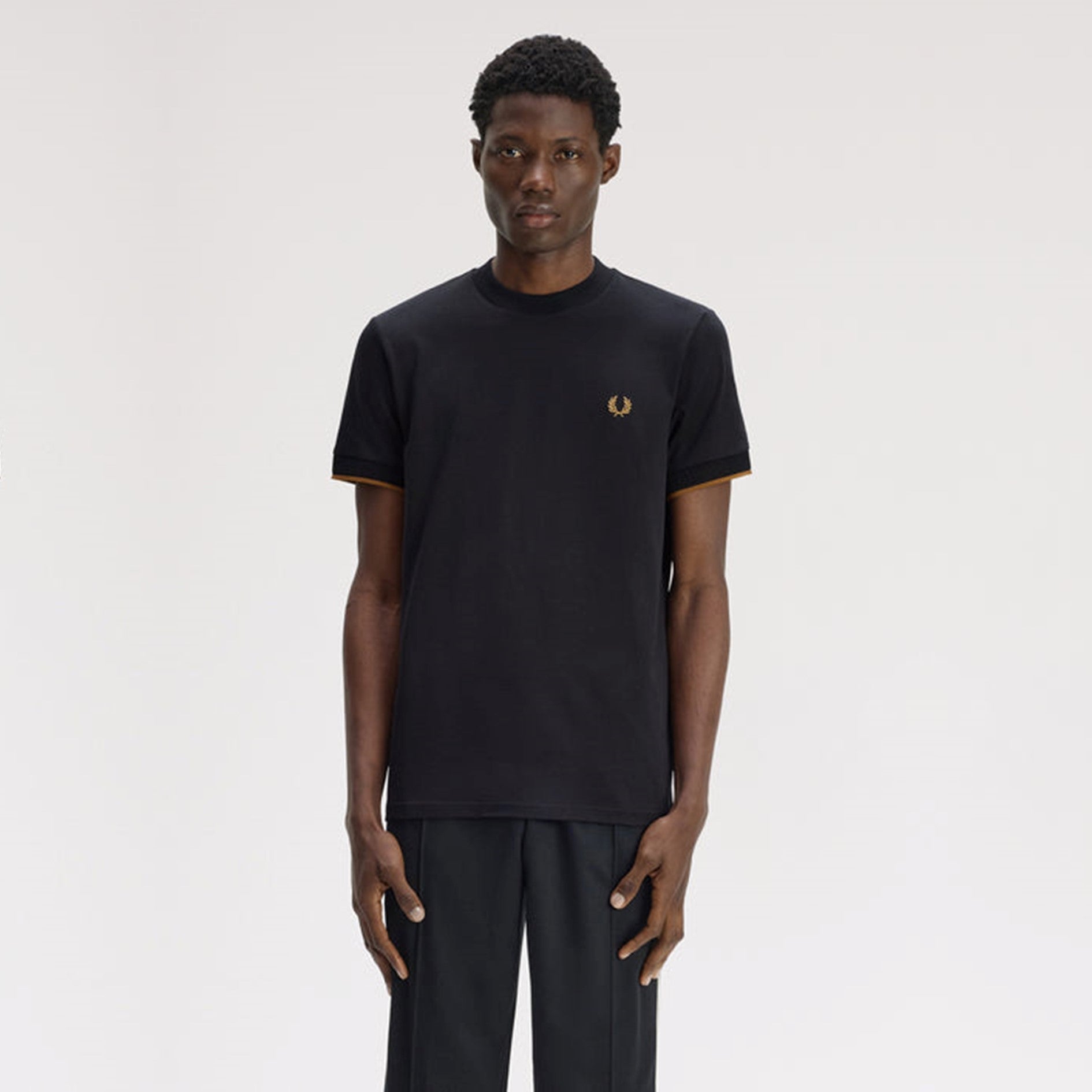 FRED PERRY T-shirt mesh cuff