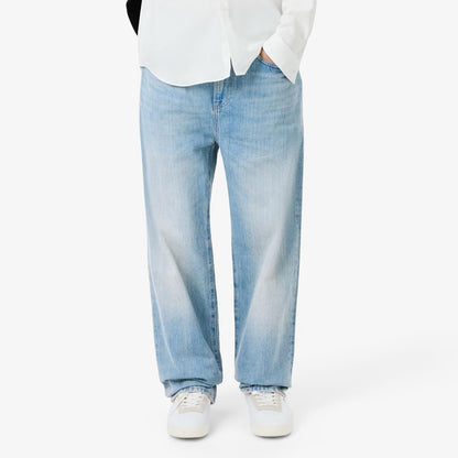 LACOSTE Calças de ganga índigo straight cut com 5 bolsos