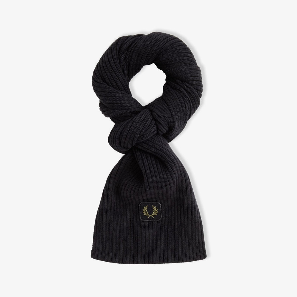 FRED PERRY Cachecol canelado em algodão