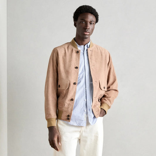 SCOTCH&SODA Bomber de couro