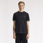 FRED PERRY T-shirt com punhos com borda