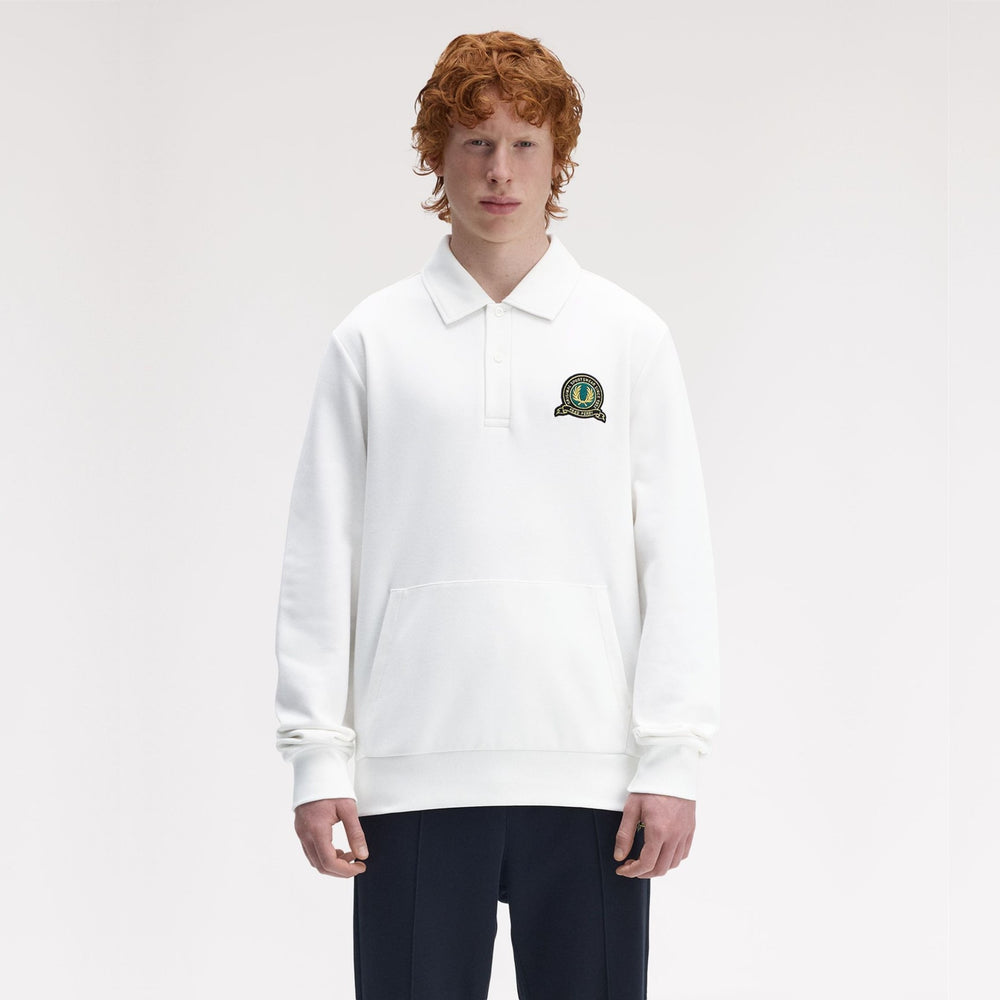 FRED PERRY Camisola com colarinho e emblema de ténis - CARISMAstore