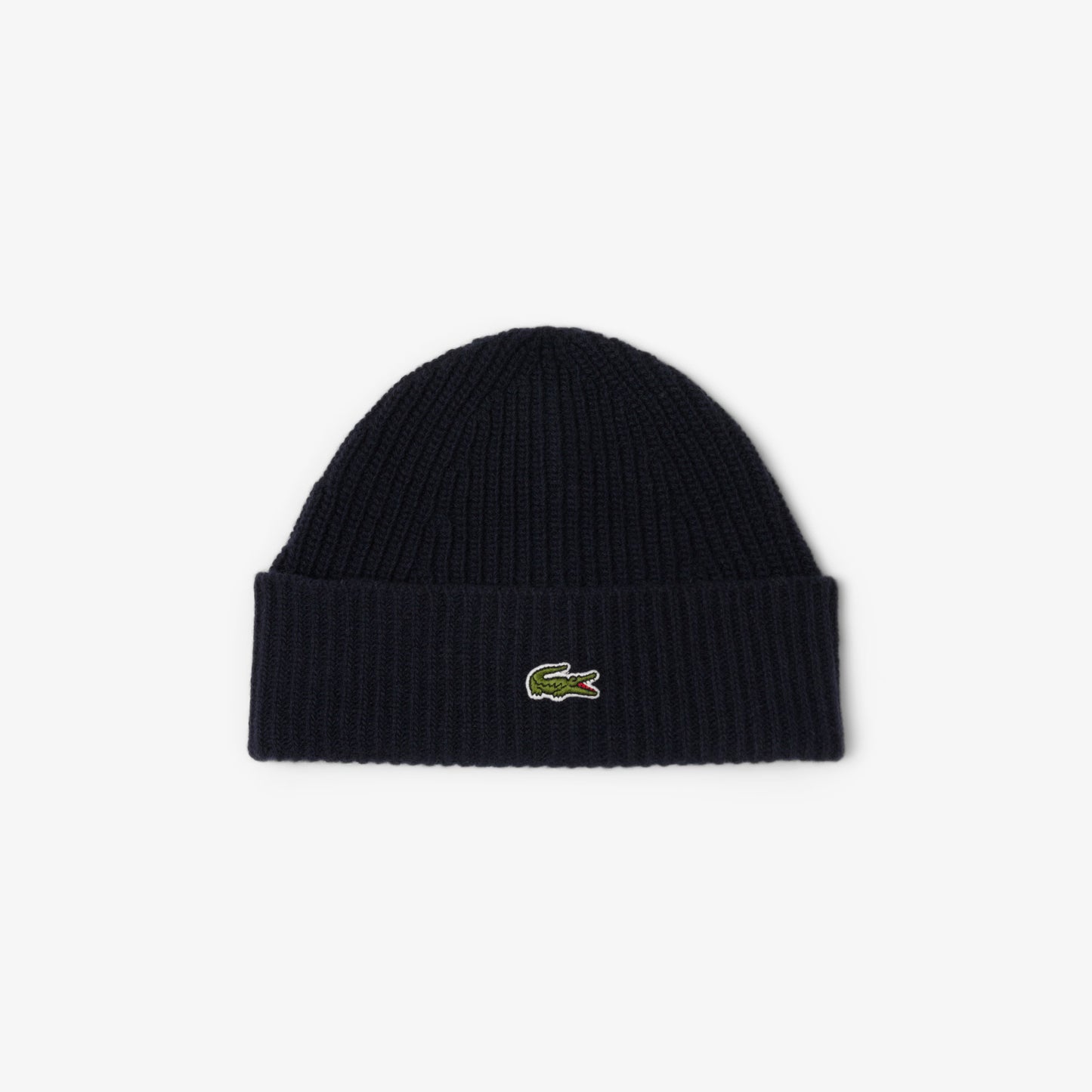 LACOSTE Gorro em malha canelada de lã