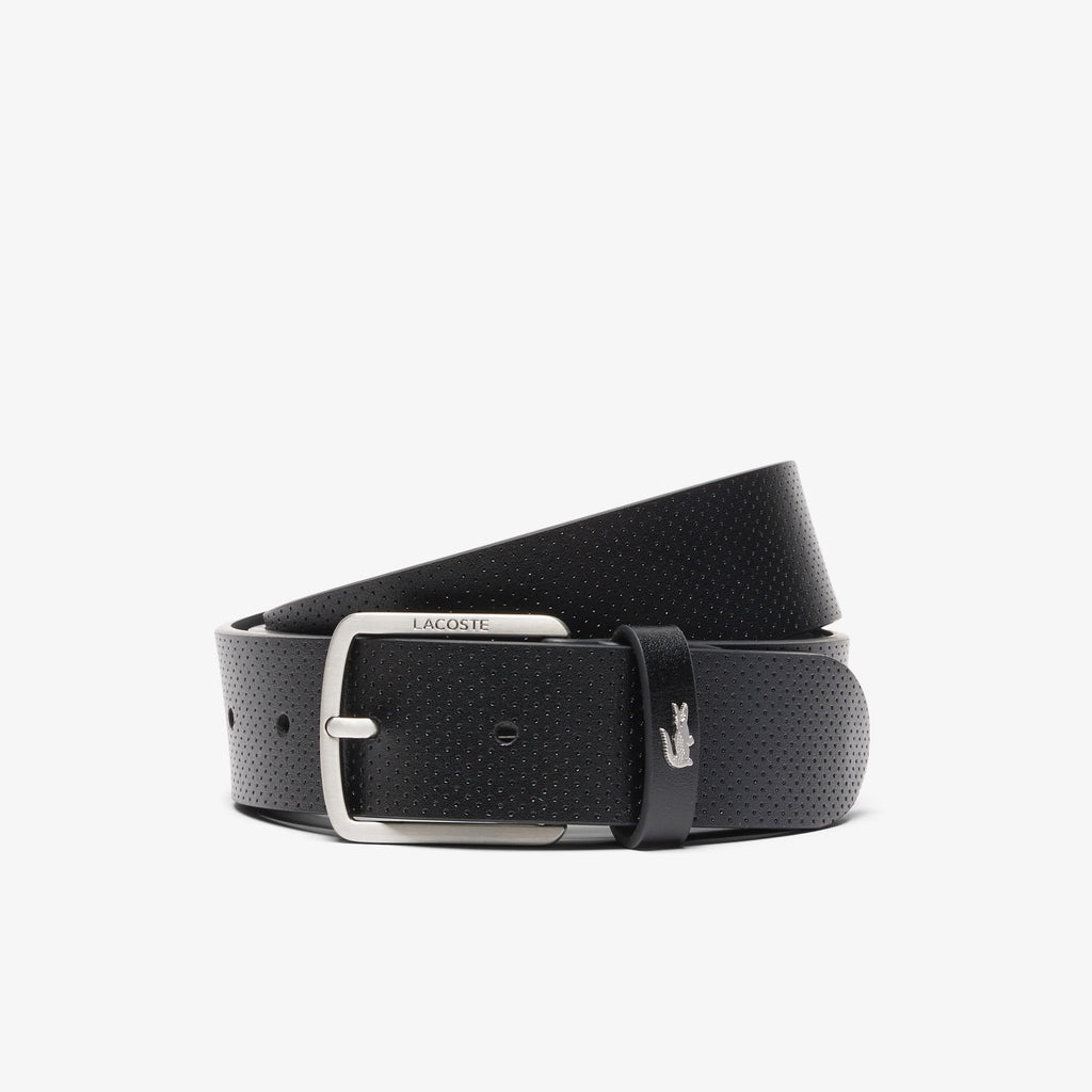 LACOSTE Conjunto de oferta de cinto em pele/Porta-cartões