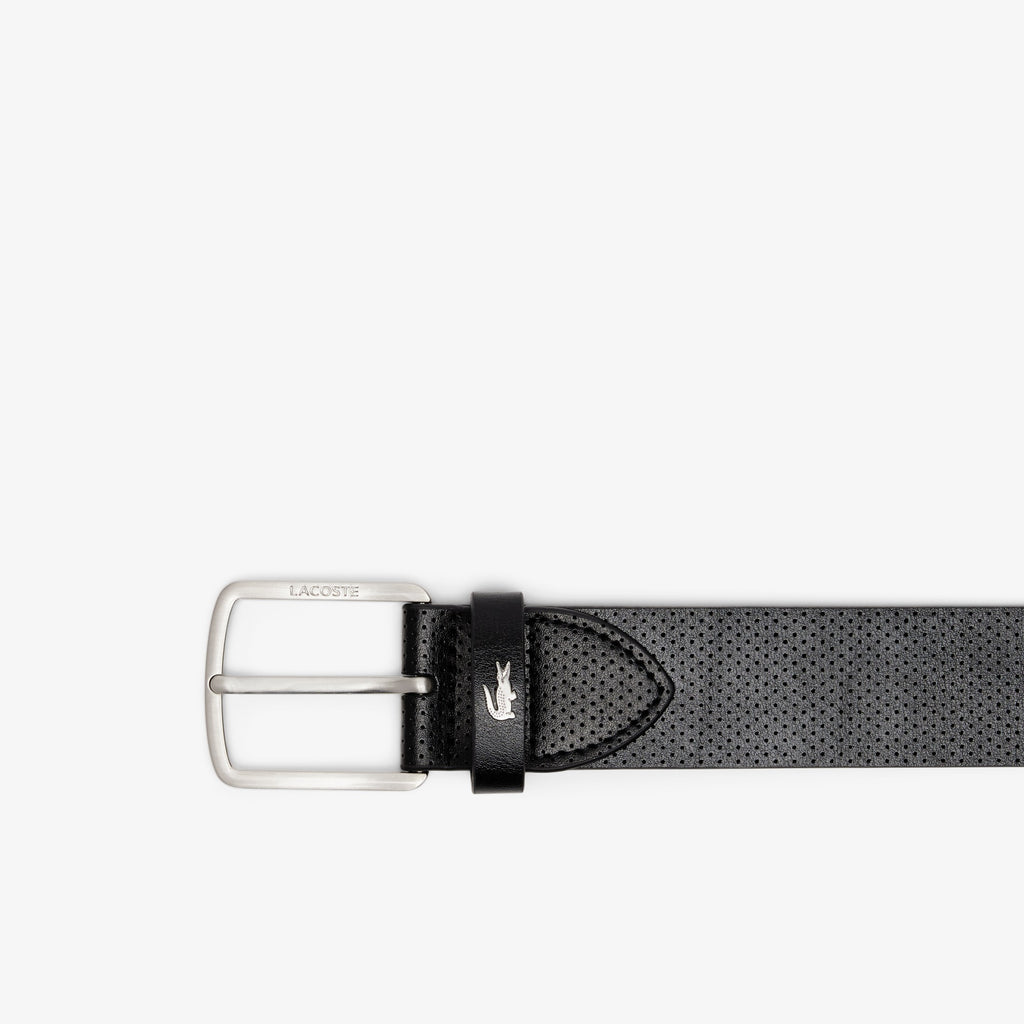 LACOSTE Conjunto de oferta de cinto em pele/Porta-cartões