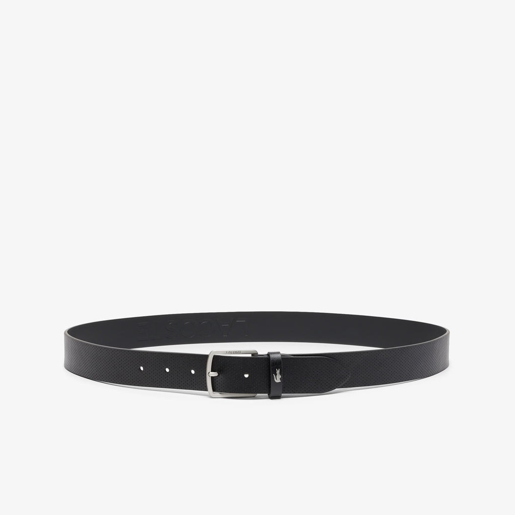 LACOSTE Conjunto de oferta de cinto em pele/Porta-cartões