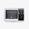 LACOSTE Conjunto de oferta de cinto em pele/Porta-cartões
