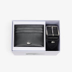 LACOSTE Conjunto de oferta de cinto em pele/Porta-cartões
