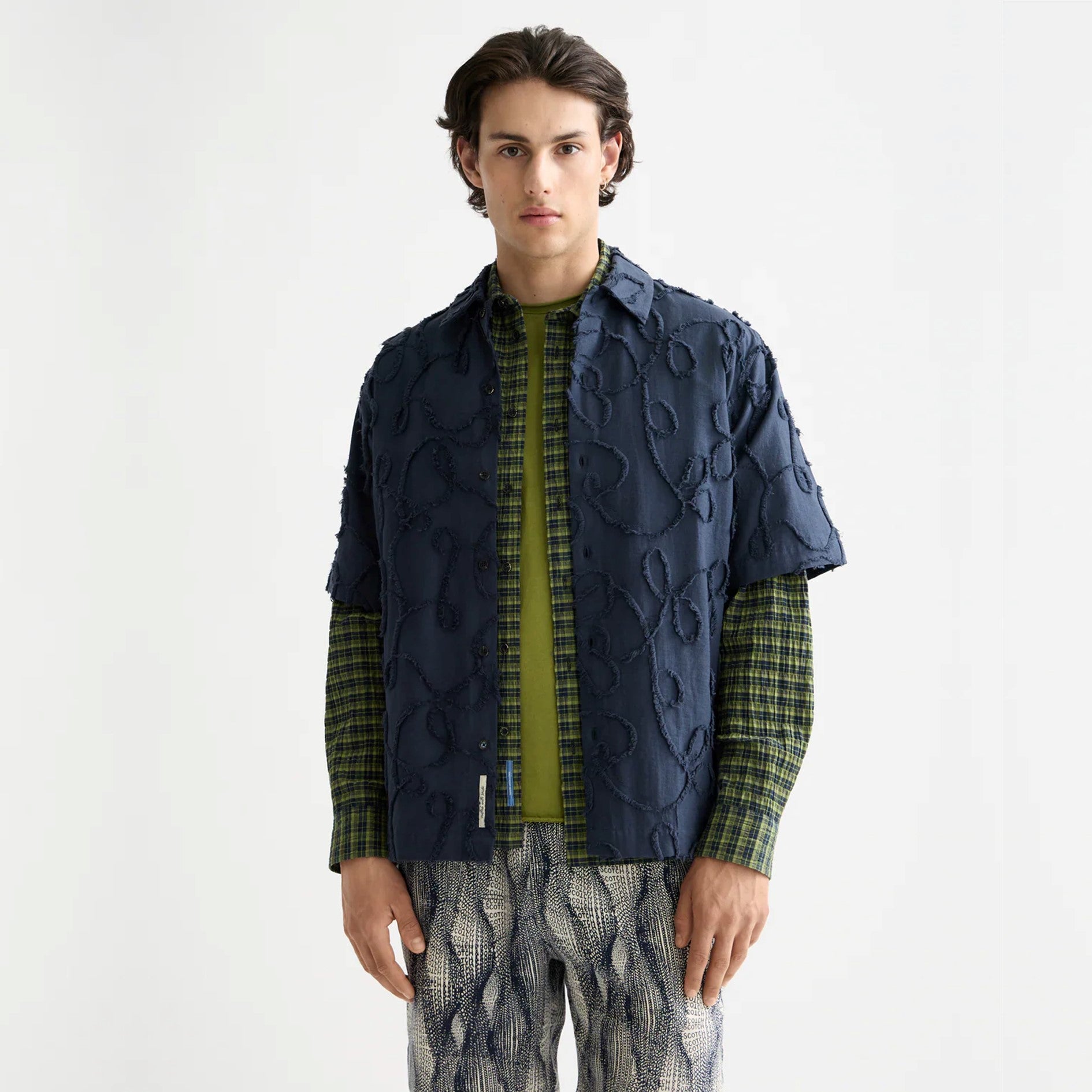 SCOTCH&SODA Camisa com textura jacquard