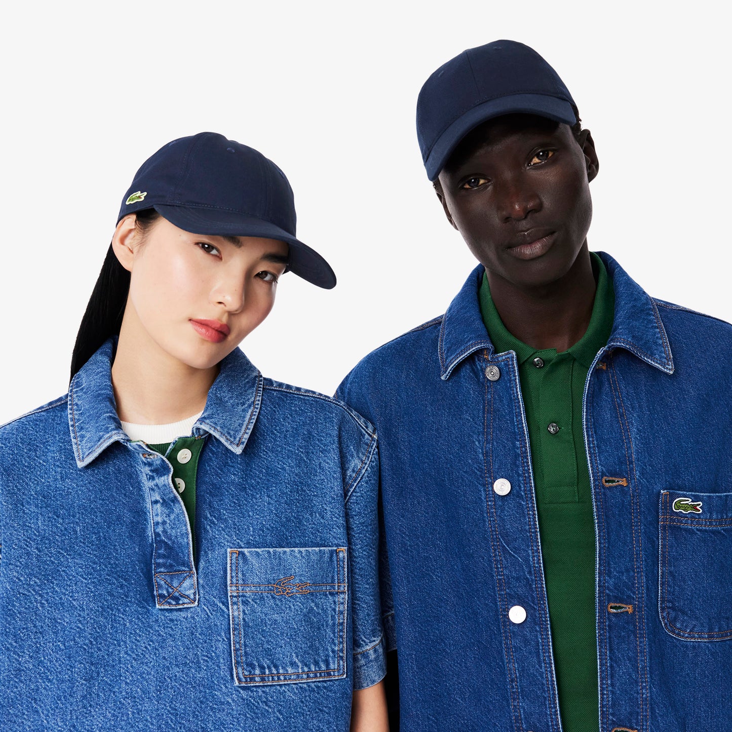 LACOSTE Boné de sarja de algodão - CARISMAstore