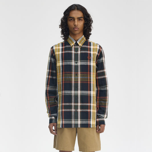 FRED PERRY Camisa xadrez madras