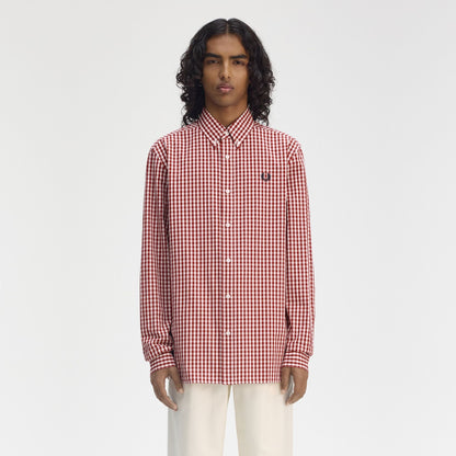 FRED PERRY Camisa com padrão guingão - CARISMAstore