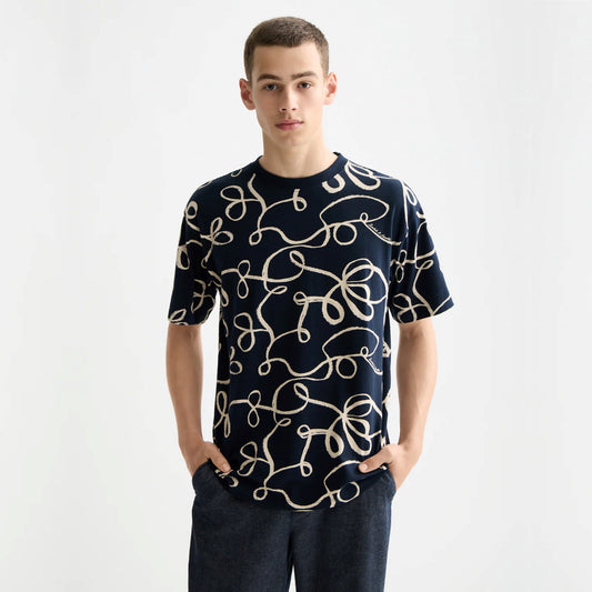 SCOTCH&SODA T-shirt estampada com corte relaxado