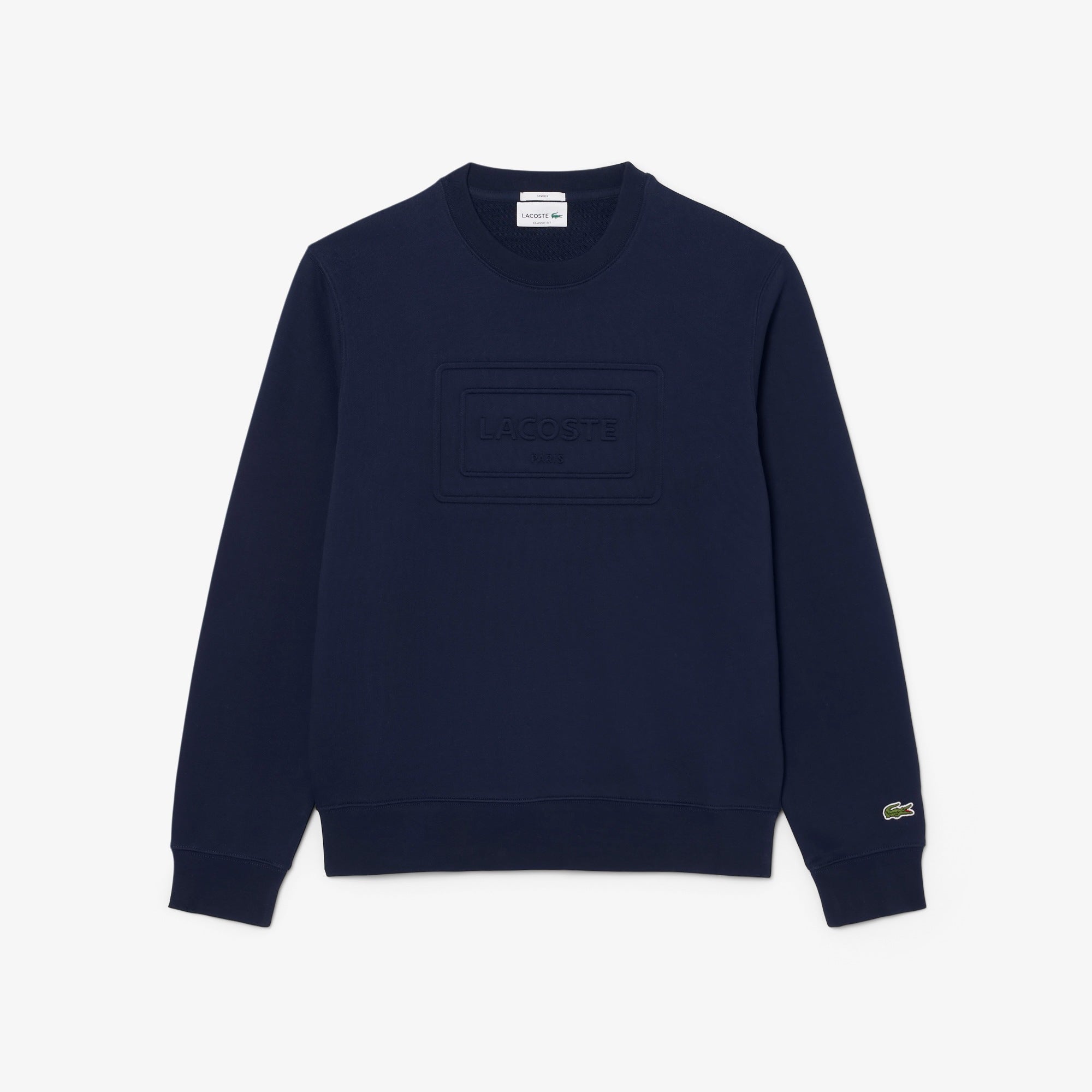 LACOSTE Sweatshirt de felpa gravada em relevo