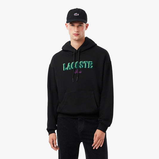 LACOSTE Camisola com Capuz bordado loose fit