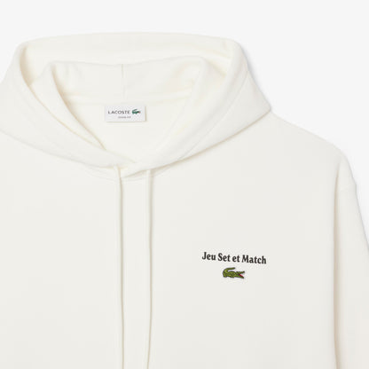 LACOSTE Camisola com capuz em velo com vários estampados - CARISMAstore