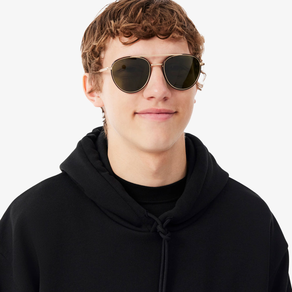 LACOSTE Camisola com capuz em felpa