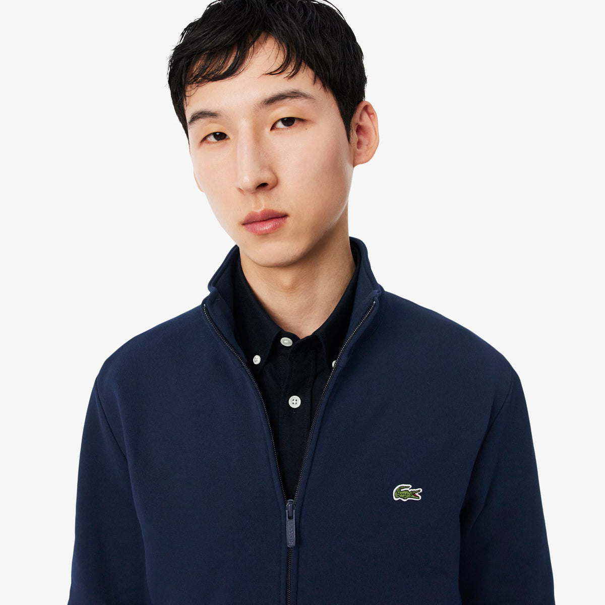 LACOSTE Casaco de felpa com fecho