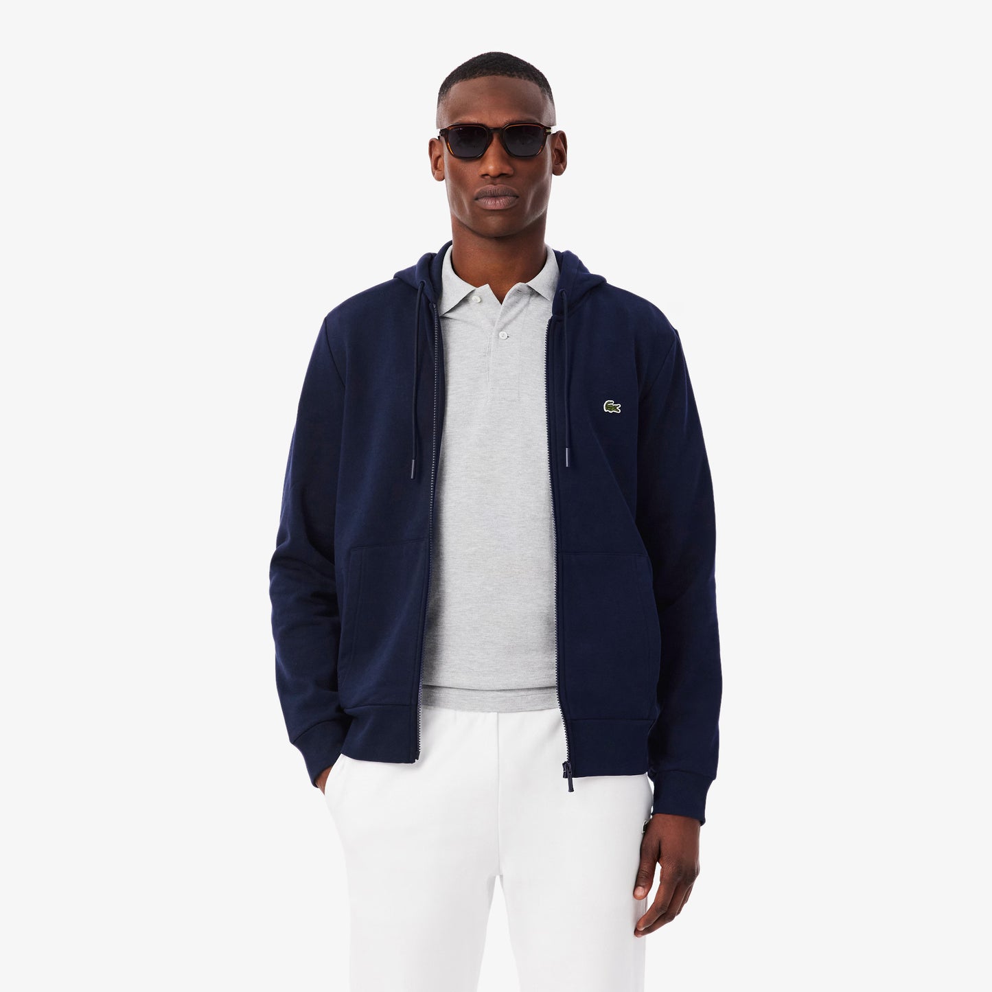 LACOSTE Casaco em felpa com fecho - CARISMAstore