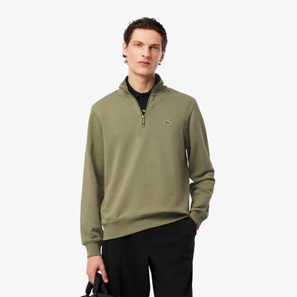 LACOSTE Camisola em felpa com zip e gola alta - CARISMAstore