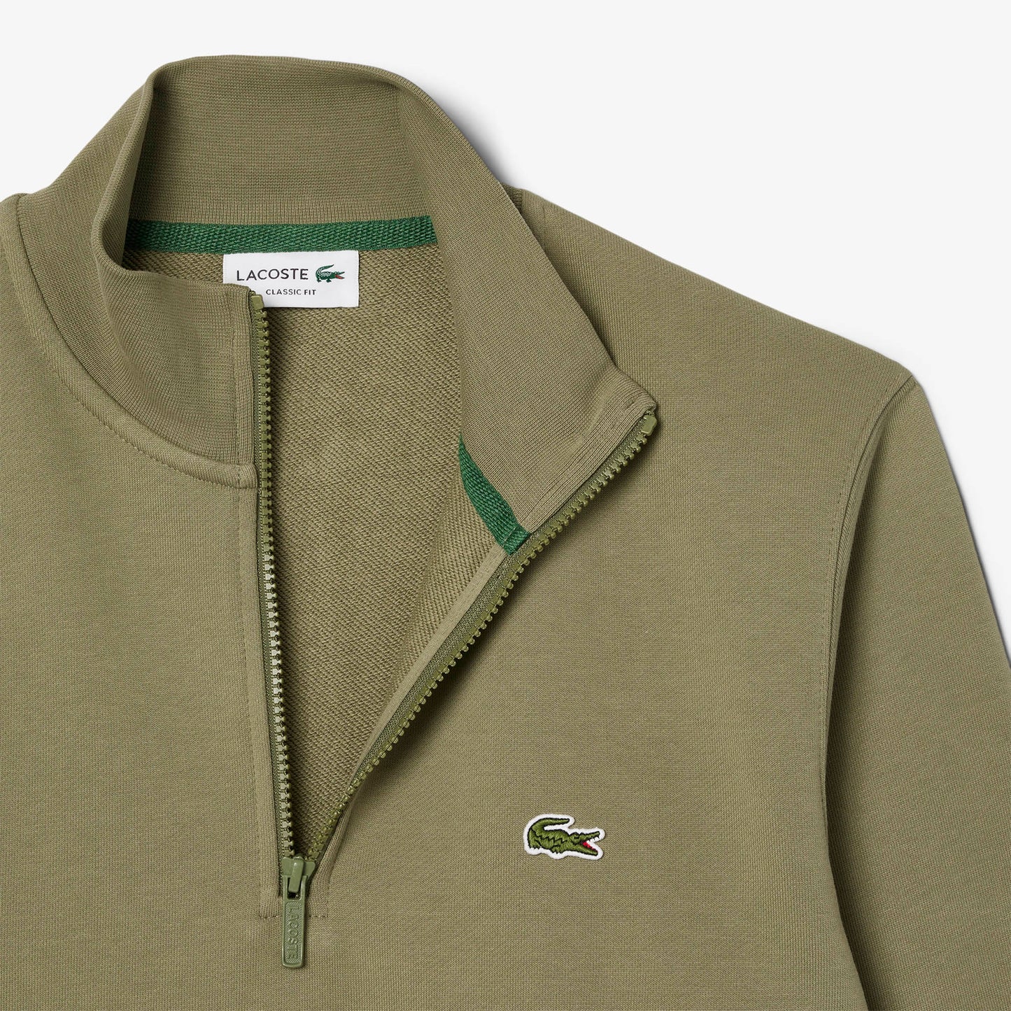 LACOSTE Camisola em felpa com zip e gola alta - CARISMAstore
