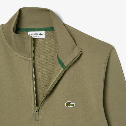 LACOSTE Camisola em felpa com zip e gola alta - CARISMAstore