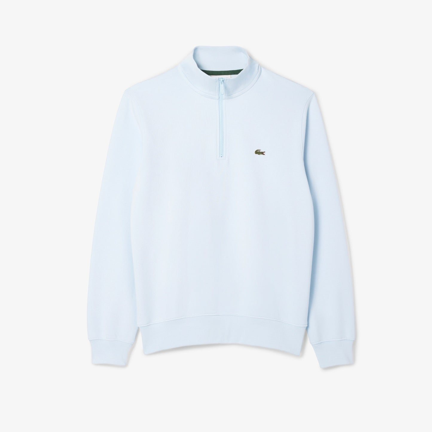 LACOSTE Camisola em felpa com zip e gola alta