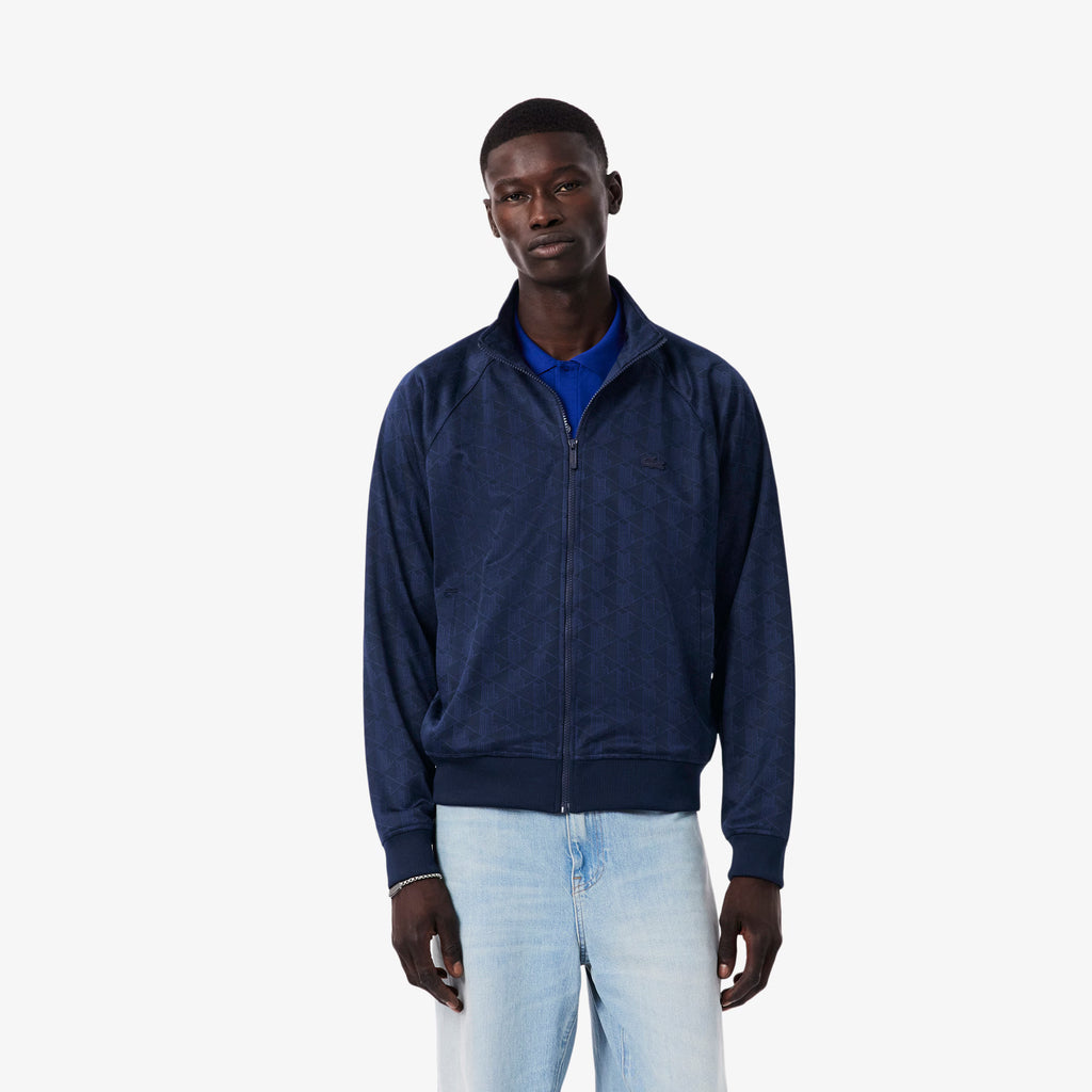 LACOSTE Blusão em jacquard com monograma e fecho