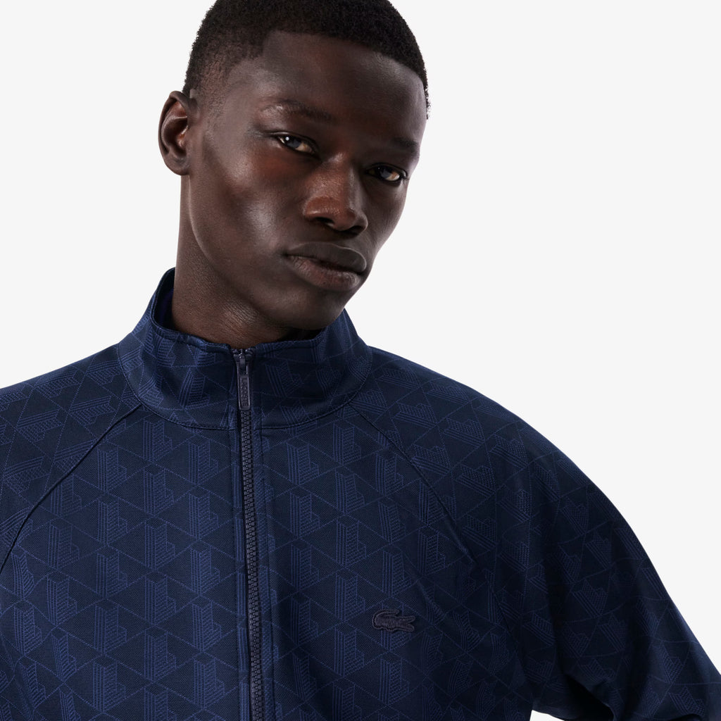 LACOSTE Blusão em jacquard com monograma e fecho
