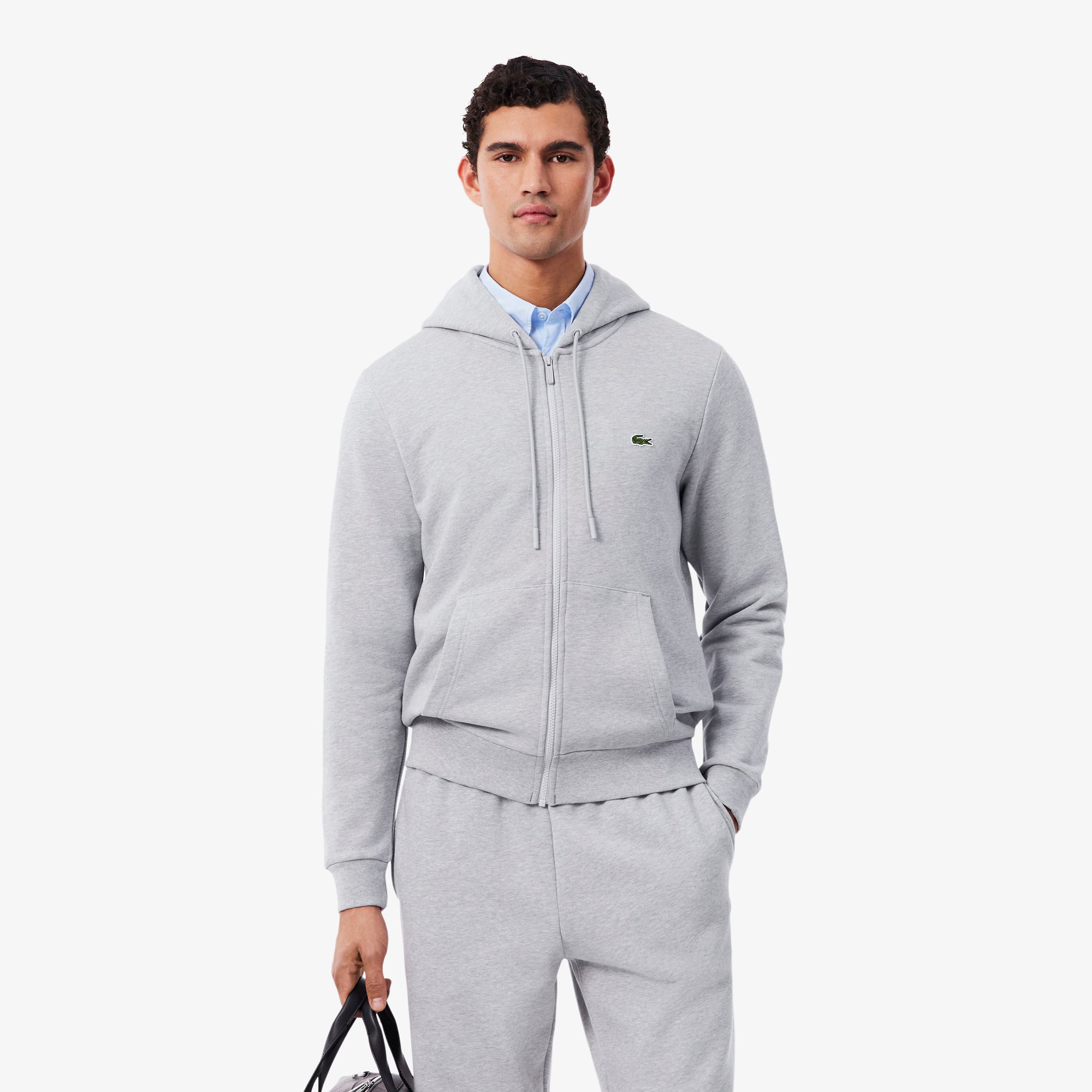 LACOSTE Casaco de felpa classic fit