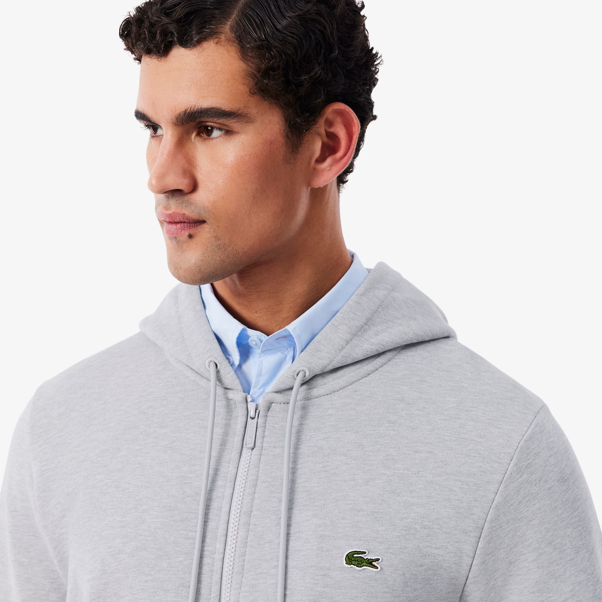 LACOSTE Casaco de felpa classic fit