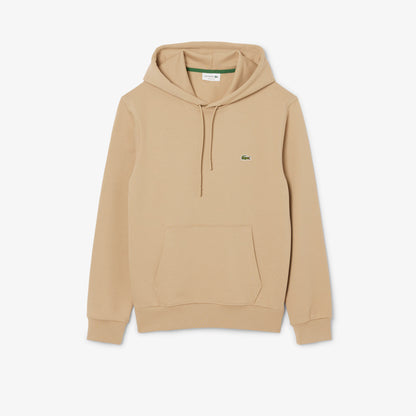 LACOSTE Camisola com capuz de algodão e lã