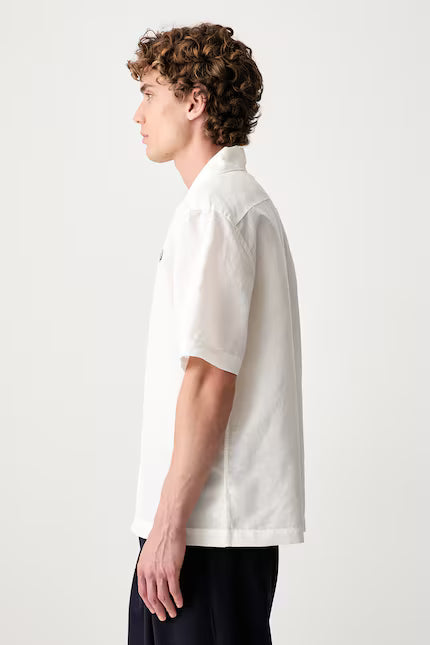 FRED PERRY Camisa de linho com gola