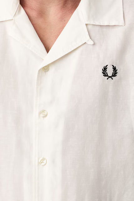 FRED PERRY Camisa de linho com gola
