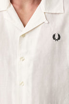 FRED PERRY Camisa de linho com gola
