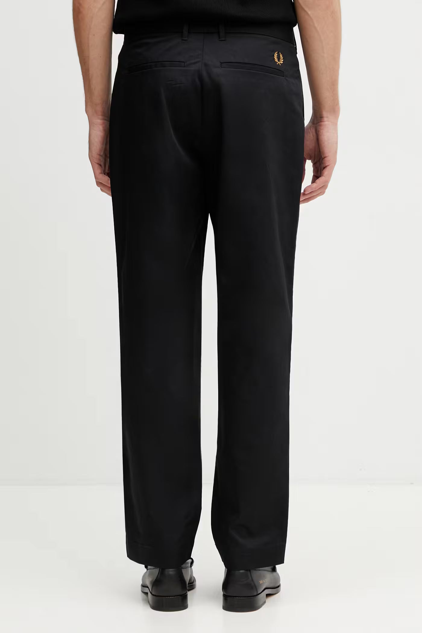 FRED PERRY Calças de sarja de corte justo
