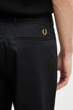 FRED PERRY Calças de sarja de corte justo