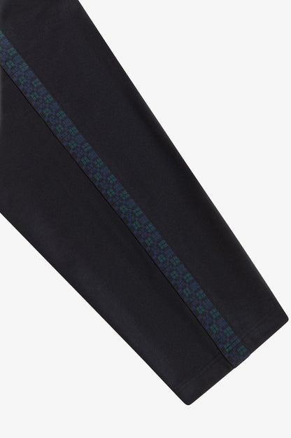 FRED PERRY Calças de fato de treino com fita em padrão tartan