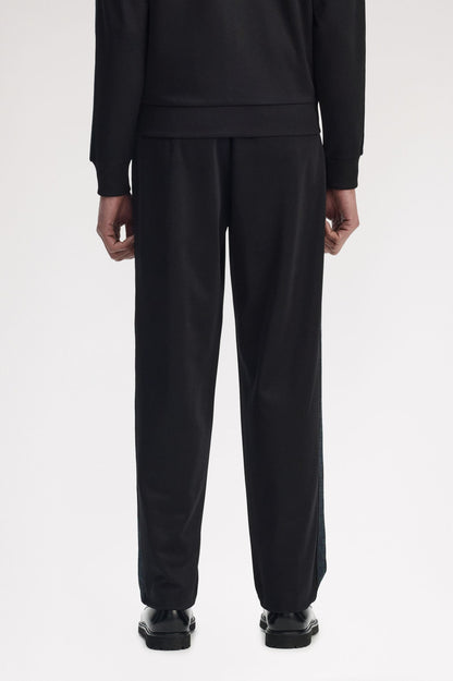 FRED PERRY Calças de fato de treino com fita em padrão tartan